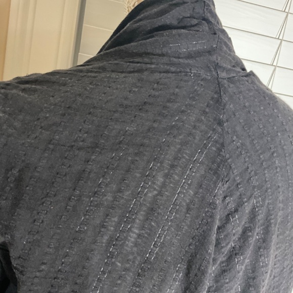 “Women’s Lightweight Open front long draped cardigan dusk black s/m - Picture 4 of 7